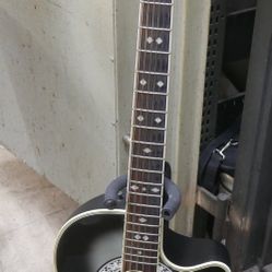 ovation celebrity CC68 acoustic electric black guitar 882457-2