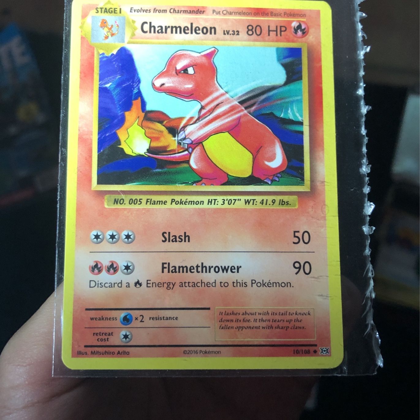 charmeleon pokemon card 10 108 Carta Pokmon 10/108 Tcg Ao 2016 which is pretty standard for a Fire Pokemon CHARMELEON TRADING CARD GAME CLASSIC