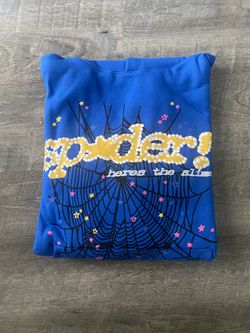 Sp5der Hoodie TC Blue