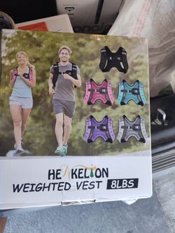 Weighted vest 8 lb black