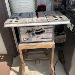 Table Saw with Stand -$25