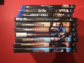 James Bond 10 Blu Ray and DVD Collection
