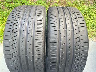For sale two tires 275/40/21 Continental Premium Contact 6 SSR Runflats in new shape 80% tread left bmw
