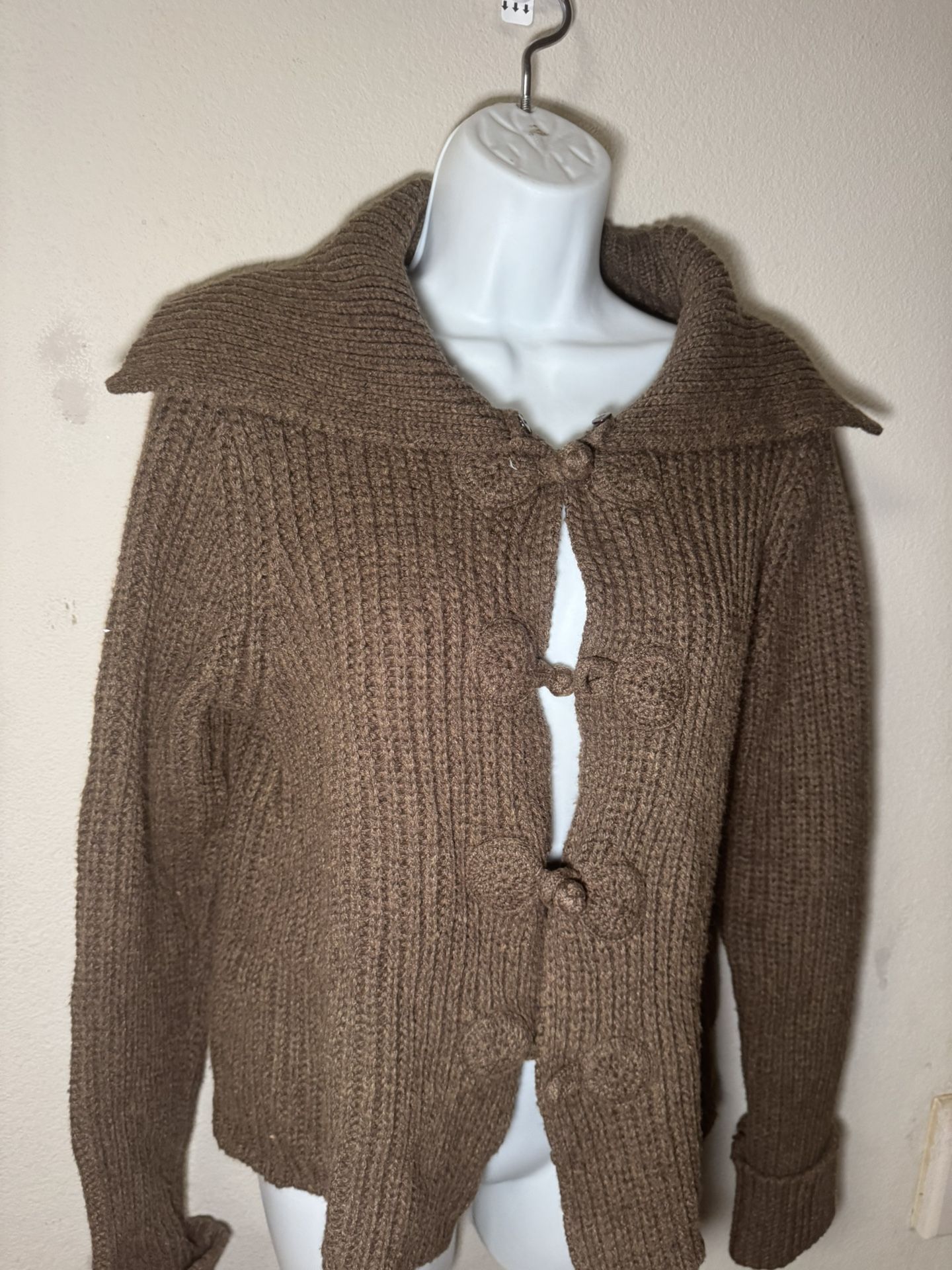 Brown Knitted Cardigan 