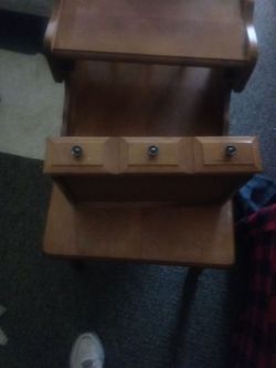 Use bedside table with draws