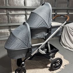 UPPAbaby Vista V2 Double Stroller & Dual Mesa V2 Car Seat Travel System - IDEAL FOR TWINS
