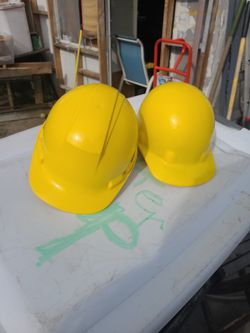Two Hard Hats 5.00 Each