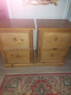 2 ALL PINE BEAUTIFUL END TABLES