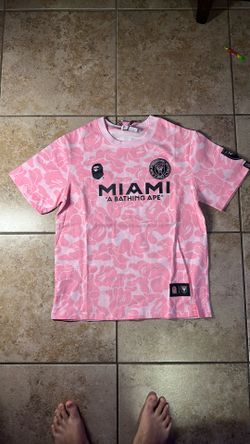 A Bathing Ape X Inter Miama Jersey Pink Size S