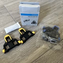 Shimano SPD-SL Cleats – SM-SH11 (Yellow 6°) + SM-SH12 (Blue 2°) – New!