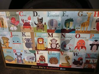 Alphabet wall art Picture  Framed 