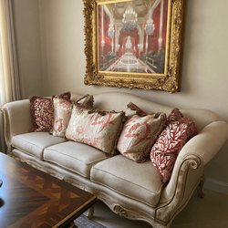 Marge Carson Formal Furniture Set – Good Condition, Cream & Gold - Venice, FL