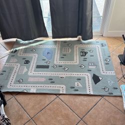 Kids Race Track Rug