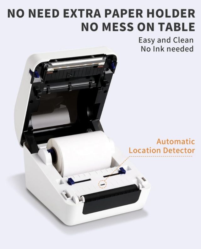 Thermal Shipping Label Printer, 4×6 Label Printer for Shipping Packages Postage Home Small Businessm