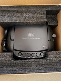 Portable CD Player with Cassette Recorder.