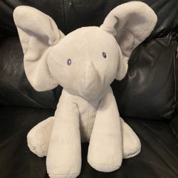 GUND Baby Animated Flappy The Elephant Plush, Singing Stuffed Animal Baby Toy for Ages 0 and Up, Gray, 12"