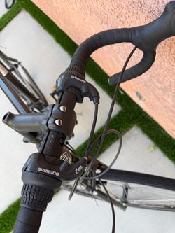 GMC bike with customized shimano handlebars