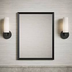 Kohler R39884-BLL Bathroom Medicine Cabinet Mirror 20x26 Rectangle BLACK
