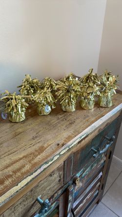 Gold Tasseled Balloon Weights