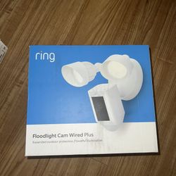 Ring Floodlight Cam Plus Outdoor Wired 1080p Surveillance