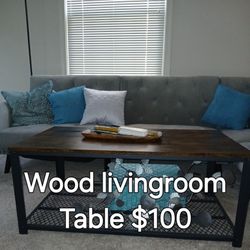 Wood Coffee Table 