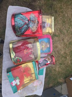 Happy Holidays Barbie Doll Collection Lot
