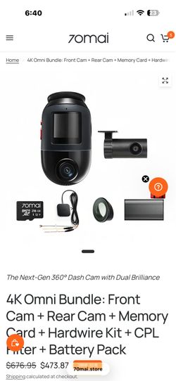 70MAI DASH CAM 4k