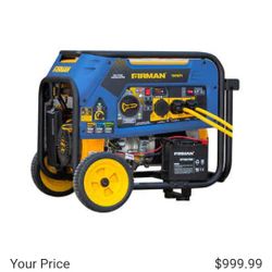 Firman Duel Fuel Generator  Works Well 