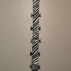 Zebra Print Flip Flip Sandal Closet Shoe Hanger Organizer Storage
