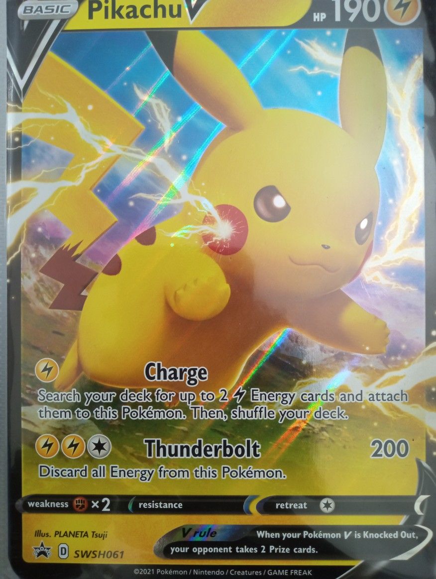 Pikachu V Promo Jumbo Card Shining Fates