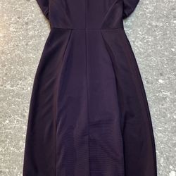 Delta Airline Uniform Stewardess Dress Flight Attendant Dark Purple Size 0 Tall