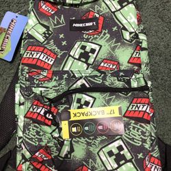 MINECRAFT BACKPACK NEW W TAGS
