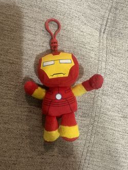 Mini Iron Man Beanbag Plush Keychain