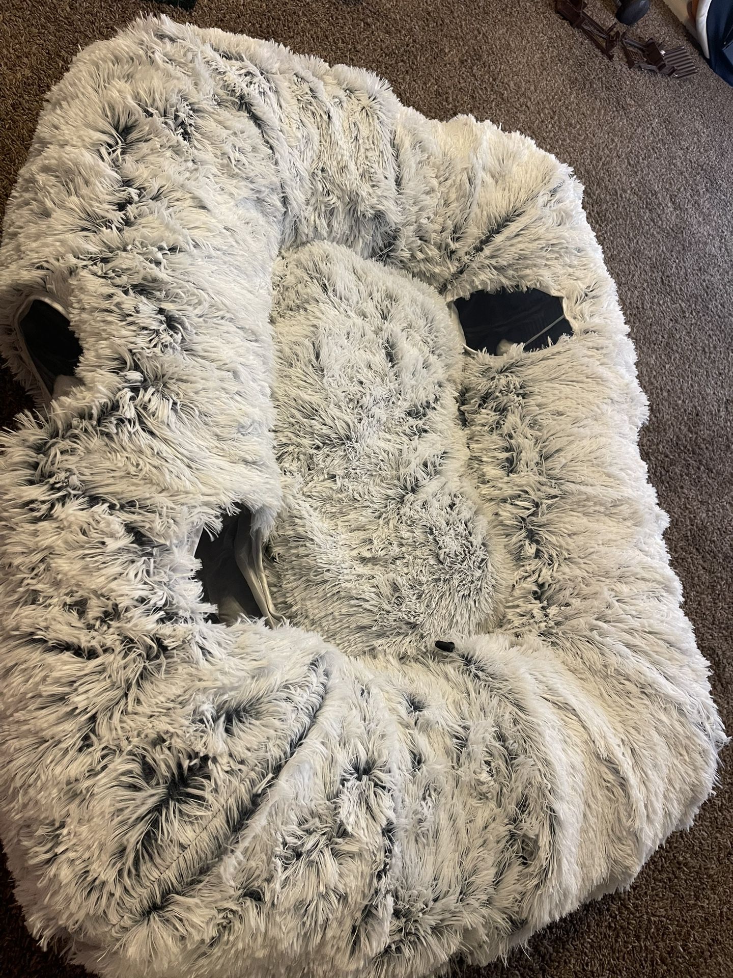 Extra Large Cat Tunnel Bed, 4 Ways Tunnels for Indoor Cats, Multi-cat Family Peekaboo Cave