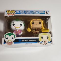 Funko Pop! DC Joker (Beach) & Harley Quinn 2 Pack 