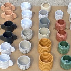 Assorted- Small Planter Pots New!  Each $3.00 