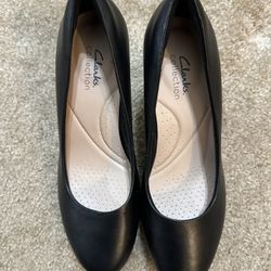 Clarks Collection 3” Black Heels - Women’s Size 8