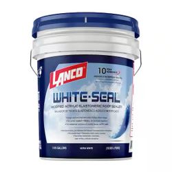 Lanco White-Seal 5 Gal. Acrylic Elastomeric White Reflective Roof Sealer