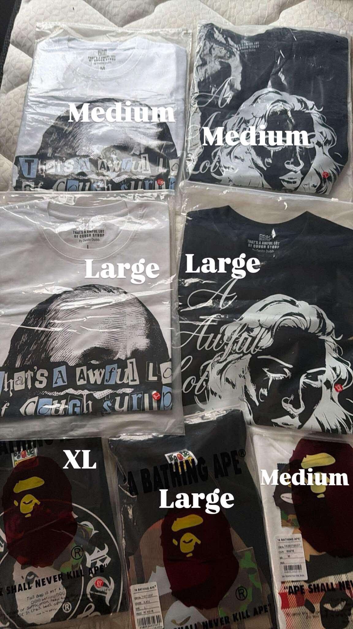 Bape And Aloc Tees