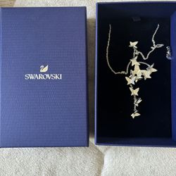 Necklace 1ct Crystal Butterflies