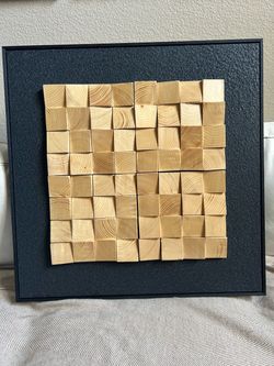 Modern Wood Block Wall Art