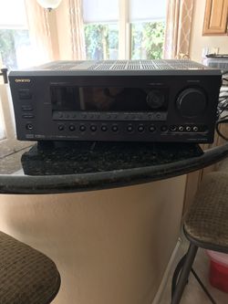 ONKYO RECEIVER WITH INFINITY SPEAKERS AND SUB WOOFER