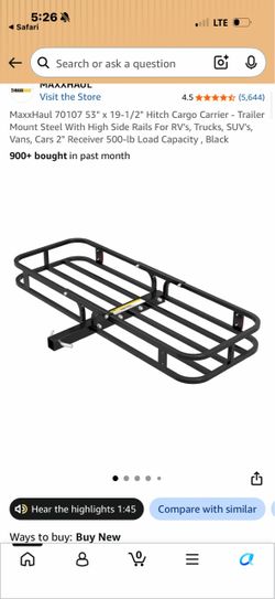 Maxxxhaul cargo hitch carrier