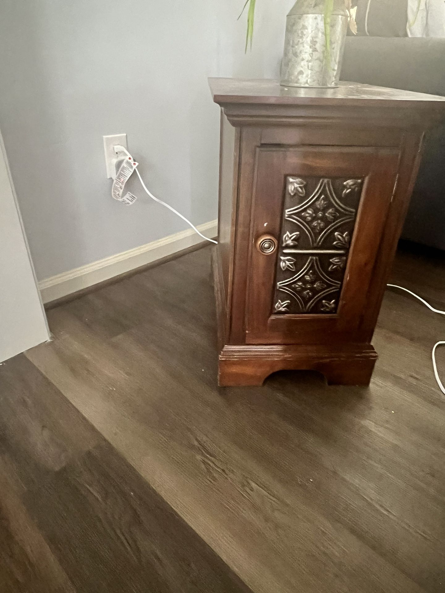 Rectangular End Table With Storage
