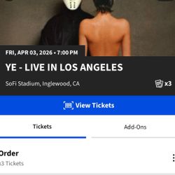 GA KANYE/YE TICKETS