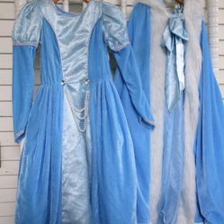 Toddler Girl Frozen/ Disney Princess/ Dress Up/ Halloween Costume - Elsa / Ice Queen with Cape (4T - 6X  Runs Larger)