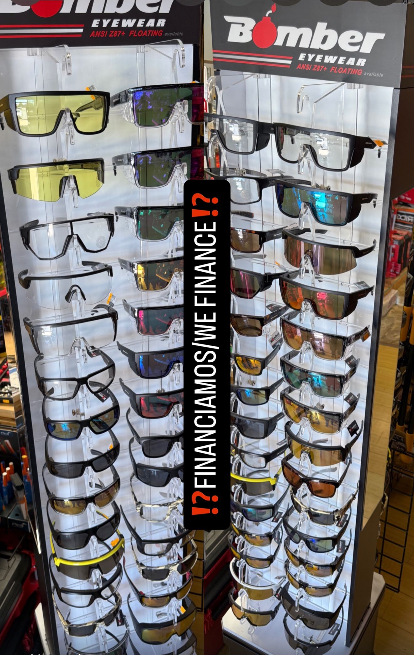 BOMBER EYEWEAR Lentes De Trabajo/ Safety Glasses**(FINANCIAMOS/WE FINANCE)**