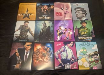 Lot of 43 photos, prints, mini posters 8x10 - celebrities, movies and TV shows