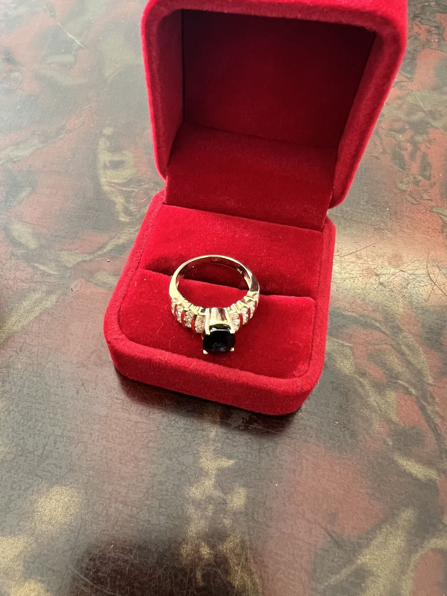 Onyx Diamond Ring 14k
