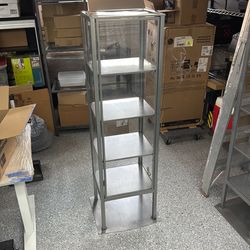 Aluminum 4 shelf Display Case